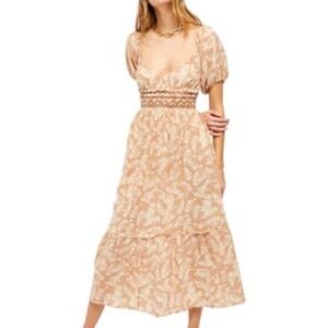 Free People Ellie Printed Maxi Dress Large